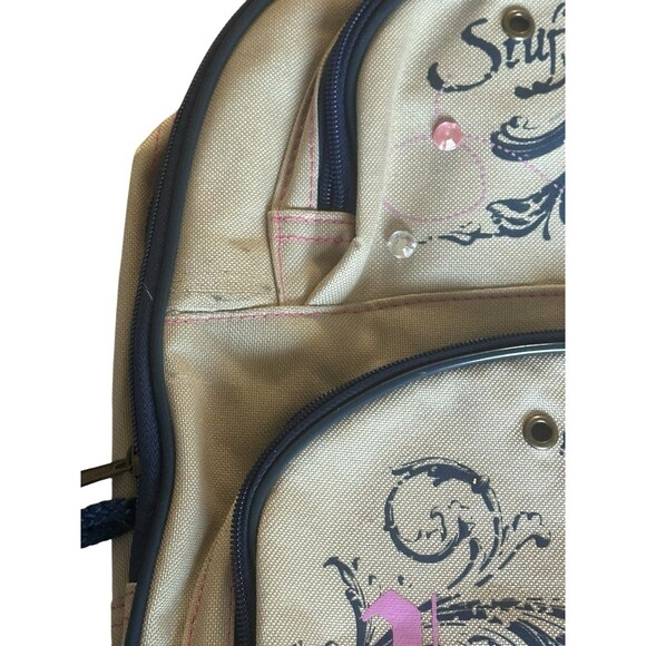 Stuff By Hilary Duff 2007 Backpack Pop Lizzie Mcguire Y2K RARE Design Bejeweled - Picture 2 of 15